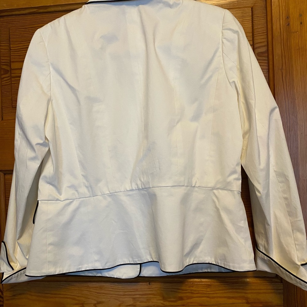 Pendleton Jacket White Black Piping - image 3